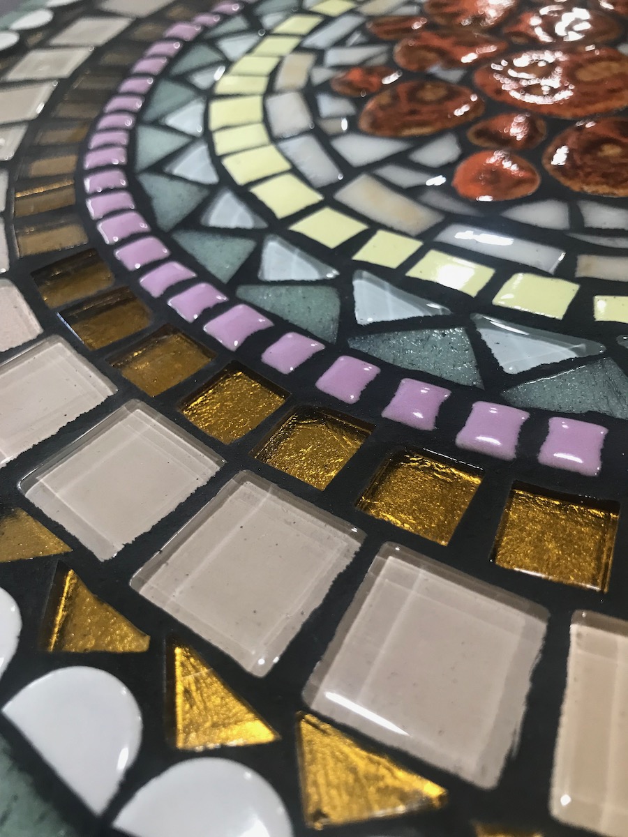 Mosaic Patio Side Table workshop - Apr 04