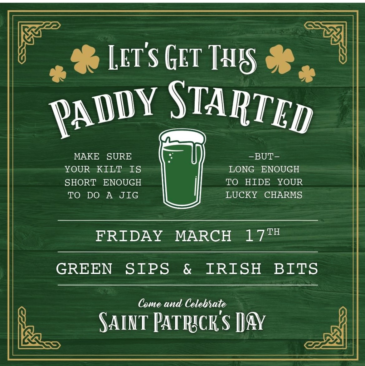 Let's Get This St Paddy's Day Started