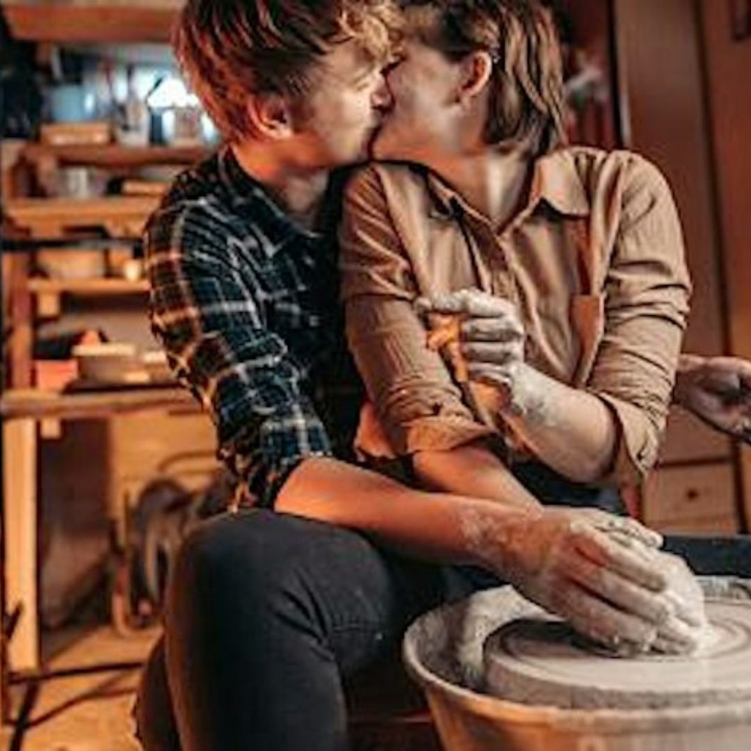 Valentine's Day Pottery wheel throwing for Couples
