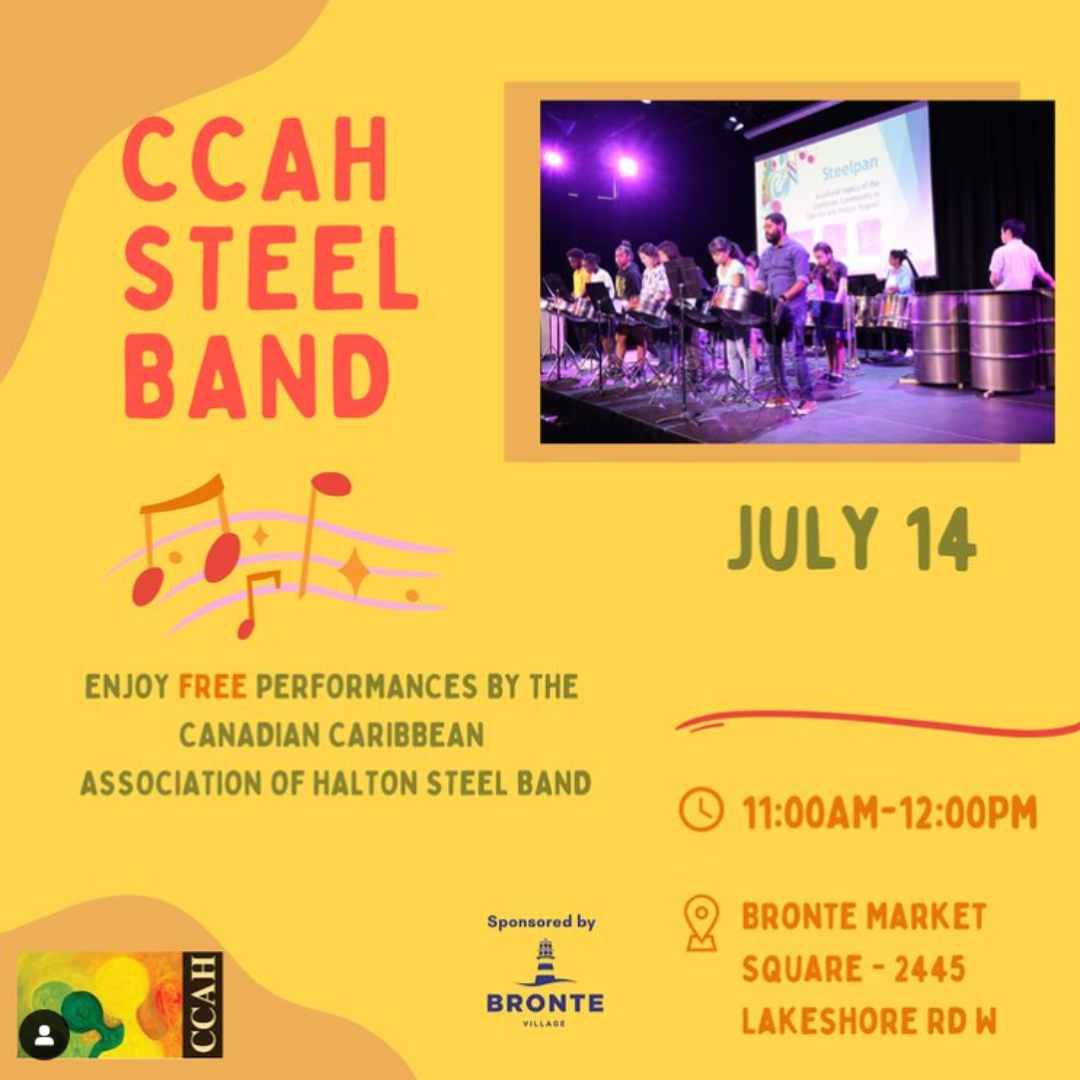 CCAH Steel Band at Bronte Farmer' Market