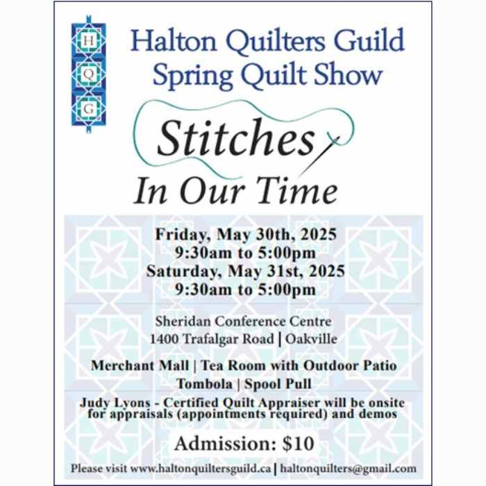 Halton Quilters Guild "Stitches in Our Time" Quilt Show