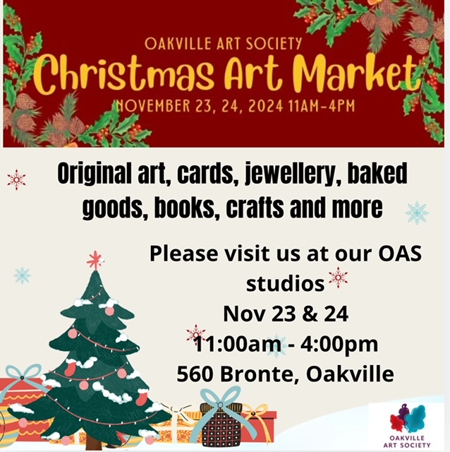 Oakville Art Society | Christmas Art Market (Nov 24)