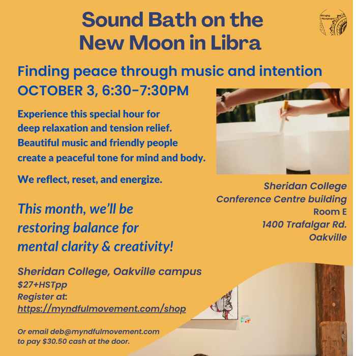 Sound Bath on October’s New Moon in Libra