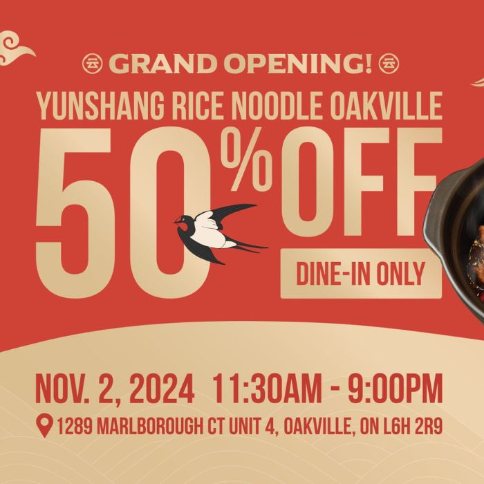Yunshang Rice Noodle Oakville Grand Opening Celebration