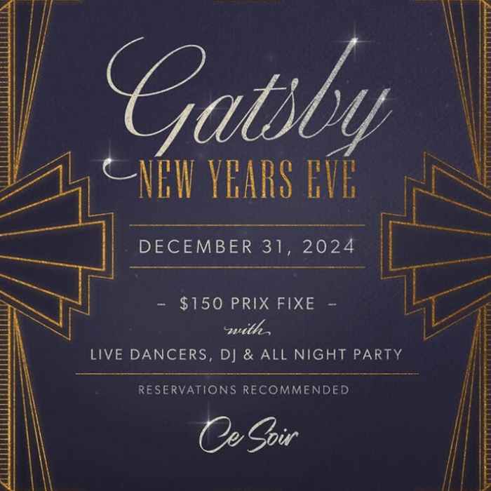Gatsby New Year’s Eve at Ce Soir