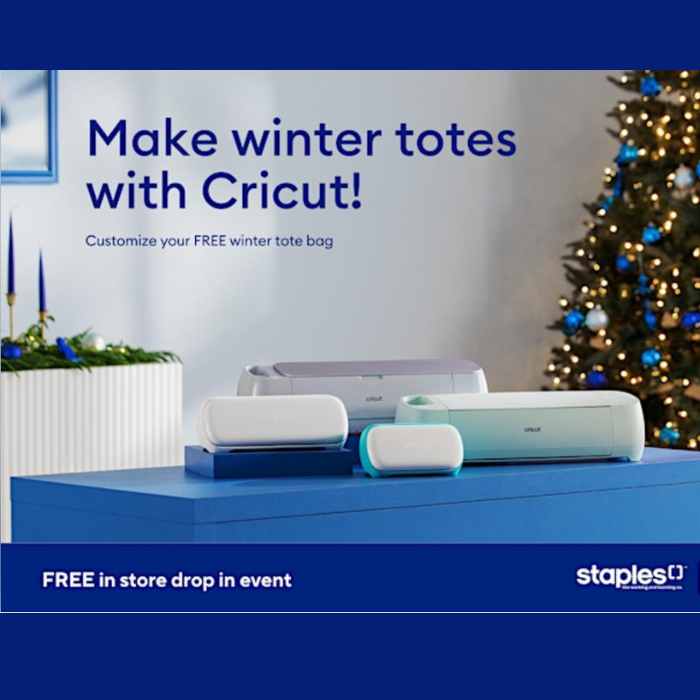 Make Winter Totes with Cricut at Staples Oakville