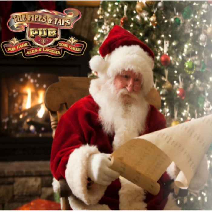 Breakfast with Santa at The Pipes and Taps Pub