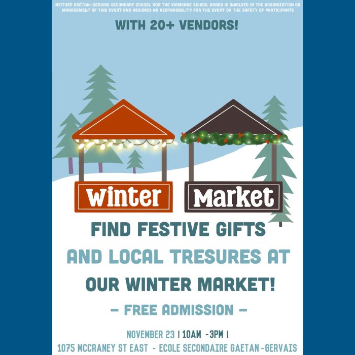 Winter Market Fundraiser