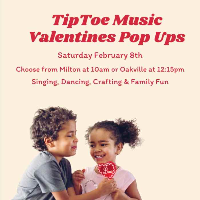 Valentines Day Pop-up Class with TipToe Music