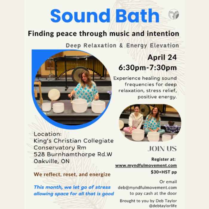 Sound Bath in April for Relaxation & Inspiration