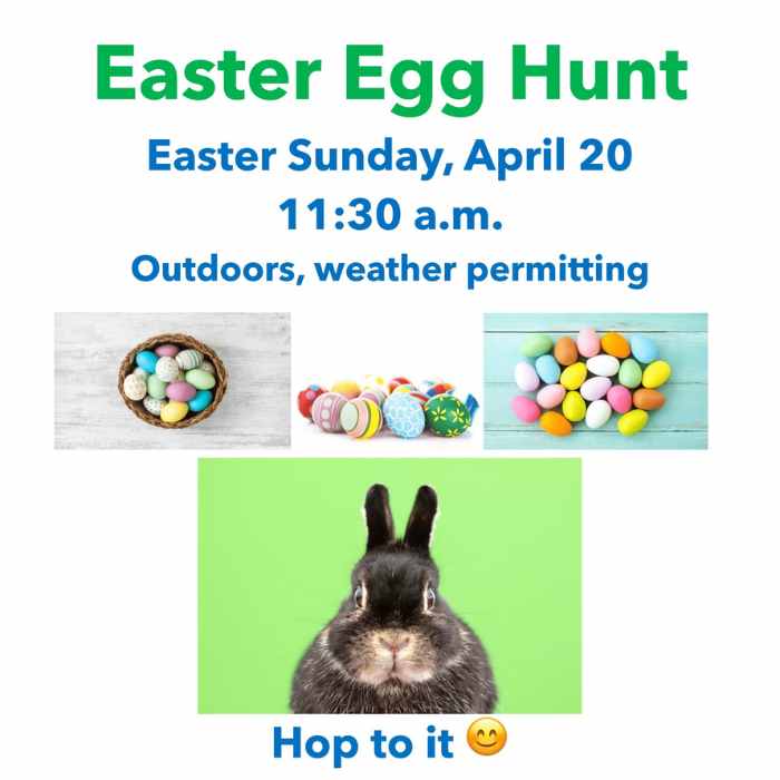 Easter Egg Hunt at St. Aidan's