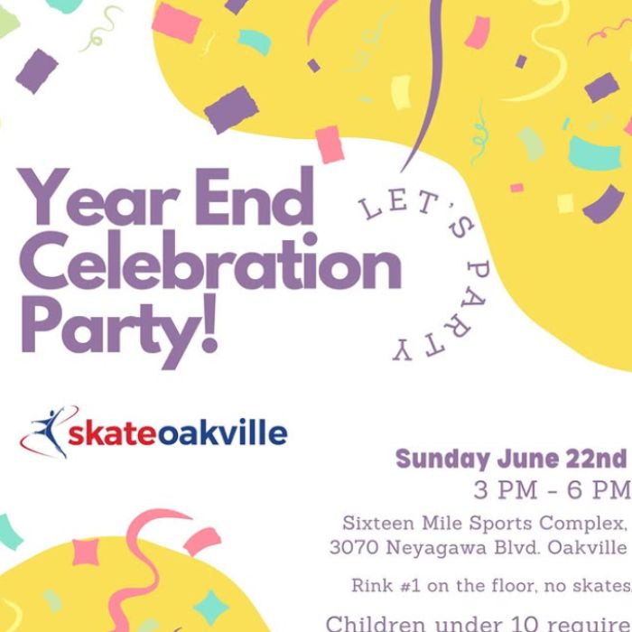Skate Oakville Year End Celebration Party