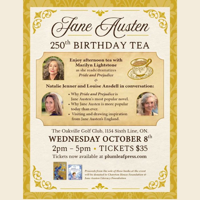Jane Austen’s 250th Birthday Tea