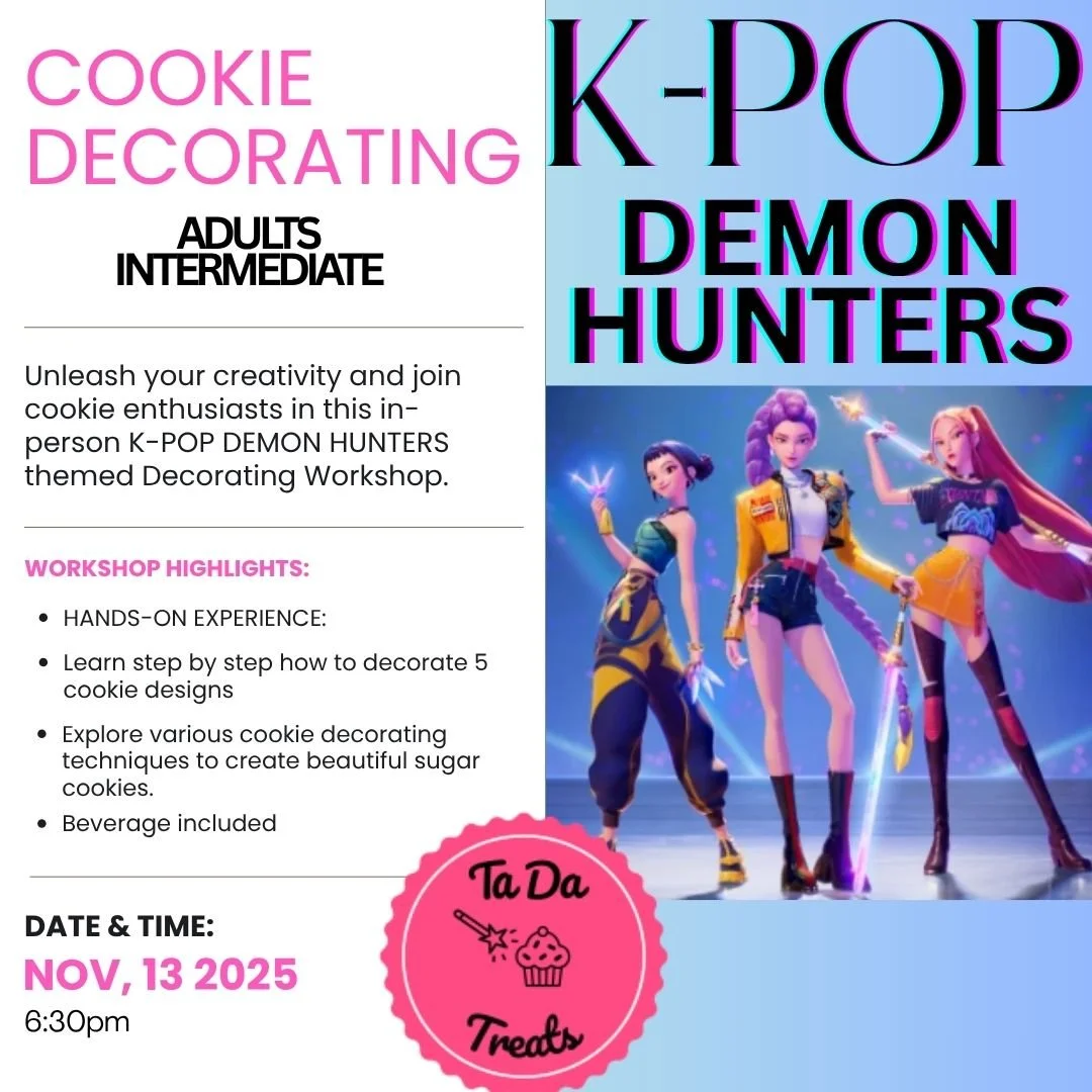 K-Pop Demon Hunters Inspired Cookie Workshop (Intermediate Level)