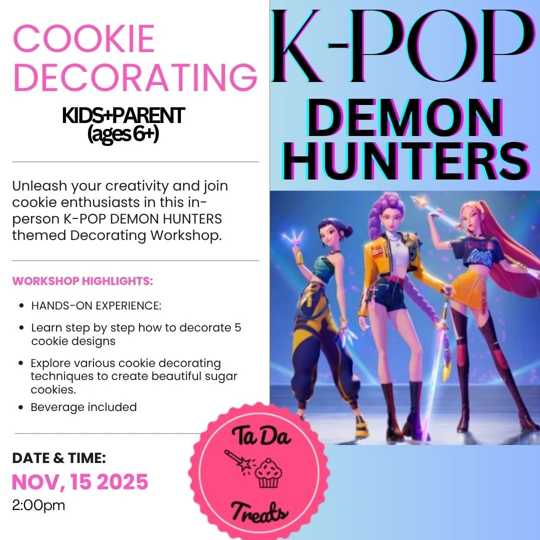 K-Pop Demon Hunters Inspired Cookie Workshop (Beginner - Kids)
