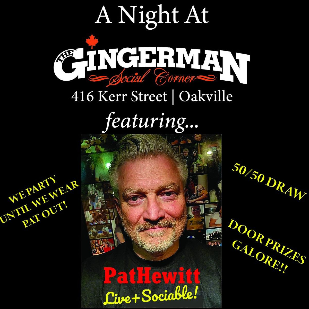 CharterAbility Presents: A Night at the Gingerman Social Eatery with Pat Hewitt