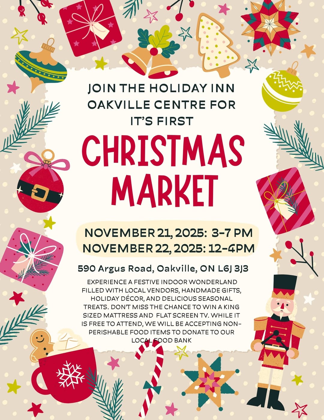 Holiday Inn Oakville Centre Christmas Market