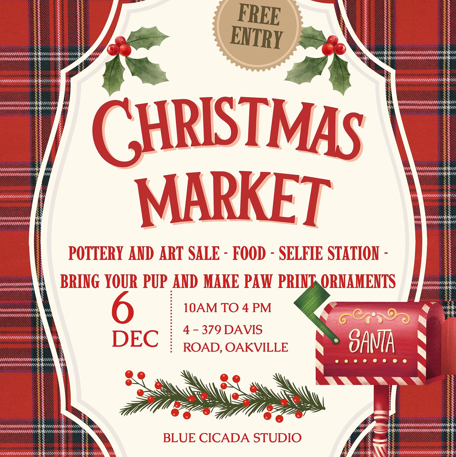 Blue Cicada Pottery and Art Sale - Christmas Market