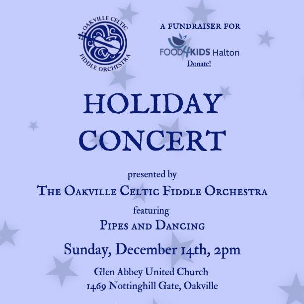Holiday Concert: Oakville Celtic Fiddle Orchestra
