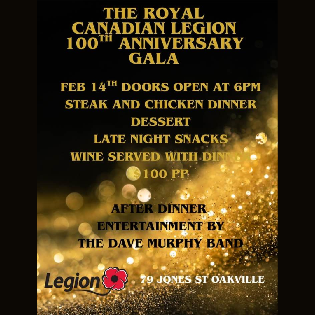 The Royal Canadian Legion 100th Anniversary Gala