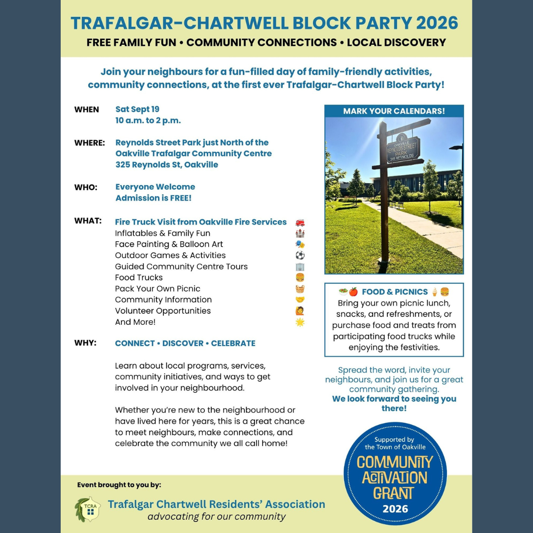 Trafalgar-Chartwell Block Party 2026